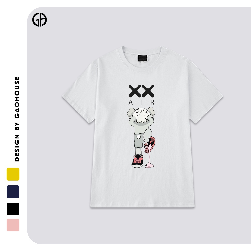 Áo thun nam nữ KAWS SINGUM Phản Quang oversize Gạo House phong cách unisex form rộng in hình chất cotton[V161]]]