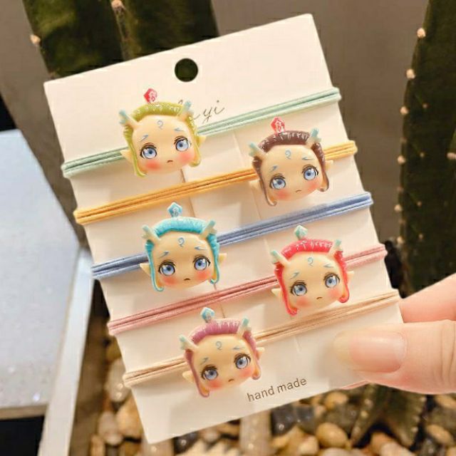 Cột tóc buộc tóc hình mặt siêu cute