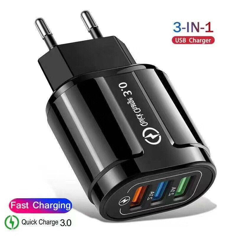 Cốc Sạc Nhanh TOP B348Q 3 Cổng USB 3.0 Tiện Dụng Chất Lượng Cao