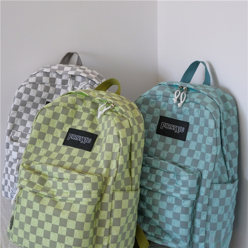 Ba Lô hàn quốc Đi Học thời trang ulzzang Nylon túi đi học chống nước túi canvas nữ balo nhiều ngăn