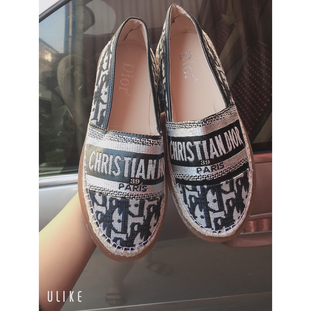 giày hài nữ đẹp giày đế bằng tiện lợi chữ pari chất vải đi êm mã t309 | BigBuy360 - bigbuy360.vn