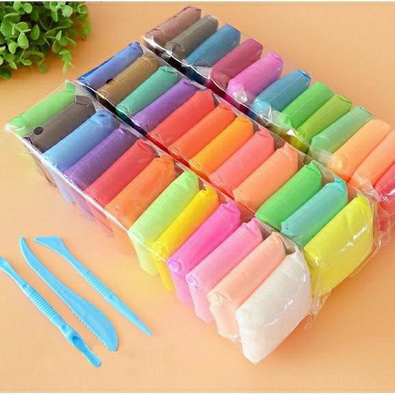 Set đất nặn 7 màu siêu mềm mịn cho bé thỏa sức sáng tạo