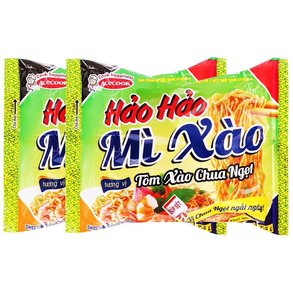 HOT LIKE Mì tôm hảo hảo chua cay/ tôm xào chua ngọt siêu ngon
