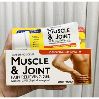 Gel xoa bóp giảm đau Muscle & Joint của Family Care - giảm viêm khớp, đau cơ, đau lưng rất hiệu quả 57g