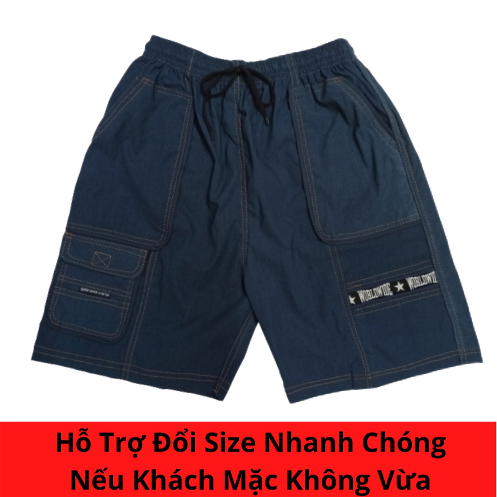 [Mã SR11JUNE5 giảm 20K đơn 50K] Quần Short Nam Túi Hộp Kaki Lưng Thun Co Giãn Cao Cấp ( Kèm Video) | BigBuy360 - bigbuy360.vn