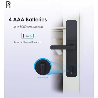 ( APP Tiếng Việt) Khóa thông minh Pi1E 5 in 1 ( App/ Wifi, Vân tay, Thẻ từ, Mã số, Chìa khóa)