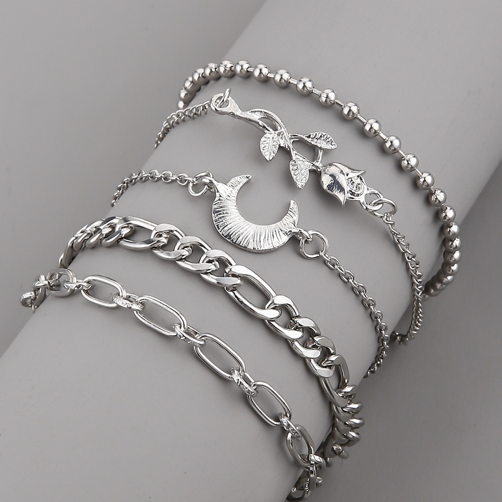 Vòng Đeo Tay Kết Hợp Đồng Xu / Bướm / Kim Cương Thời Trang Bohemia Có Thể Điều Chỉnh