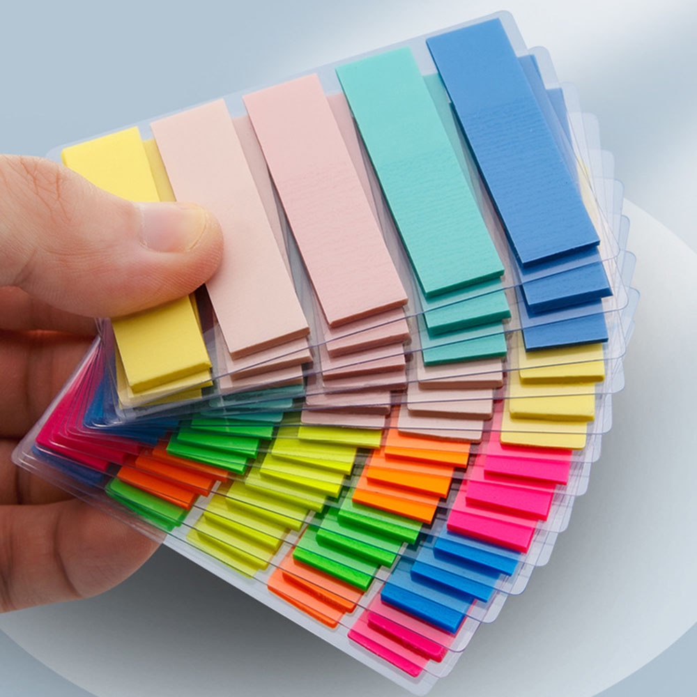 Set 100 Tờ Giấy Ghi Chú Hình Mũi Tên Màu Sắc Huỳnh Quang