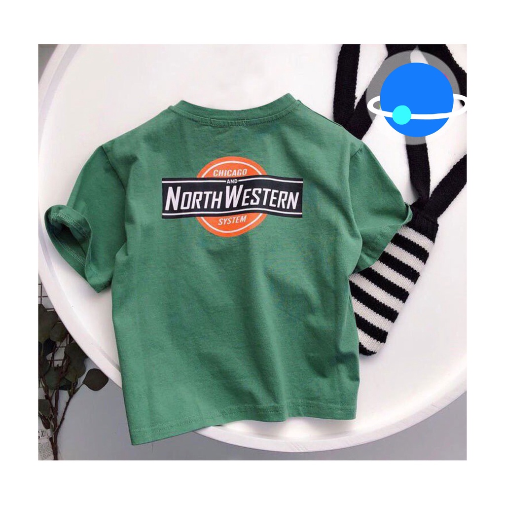 Áo thun bé trai cộc tay size đại thun cotton cao cấp mềm mịn thấm hút tốt cho bé 10kg đến 49kg