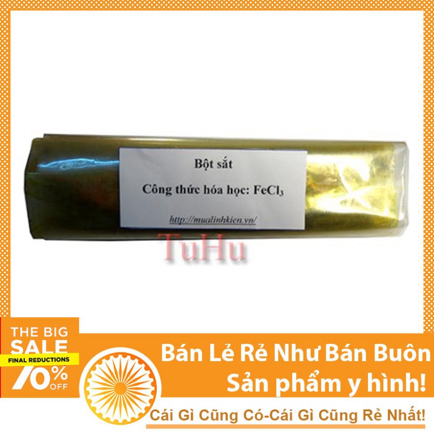 Bột sắt FeCl3 ăn mòn mạch in thủ công - 100g DHCNHN ( Giá Rẻ )