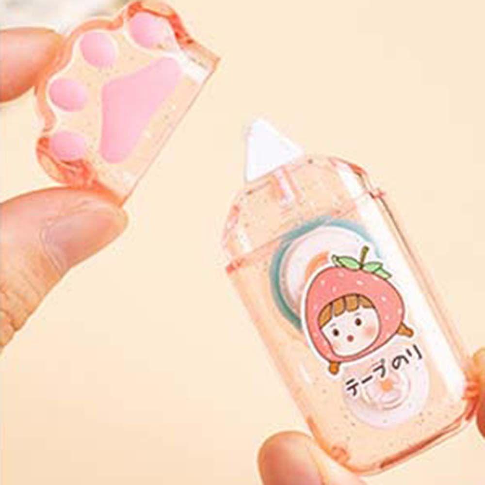 Cuộn Băng Keo Hai Mặt Họa Tiết Hoạt Hình Dễ Thương Dùng Trang Trí Sổ Tay