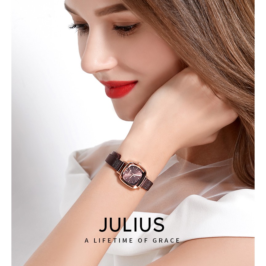 Đồng hồ julius nữ JA-1148 dây thép