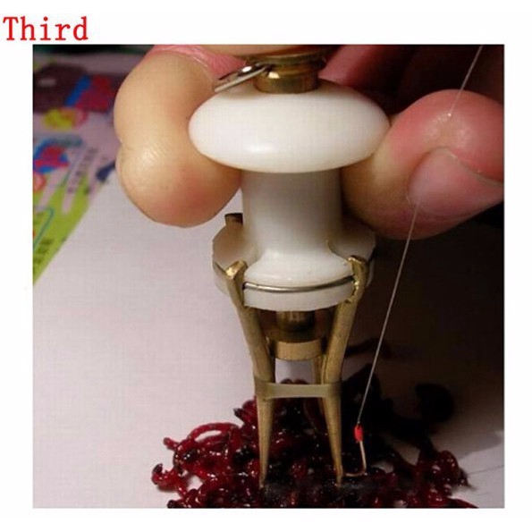 Kẹp mồi câu cá giun đất