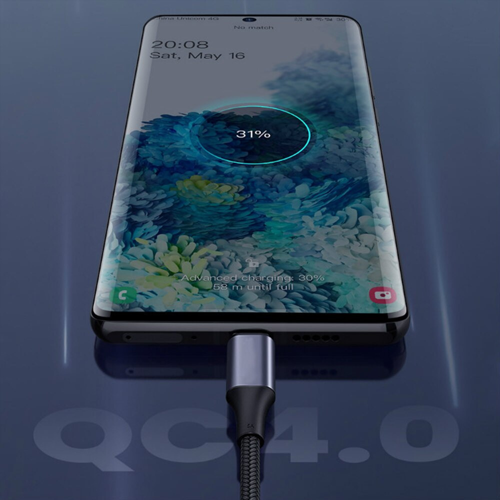 ACCEZZ Dây Cáp Sạc Nhanh 100W PD QC4.0 Cho Macbook Pro Samsung Tablet Laptop