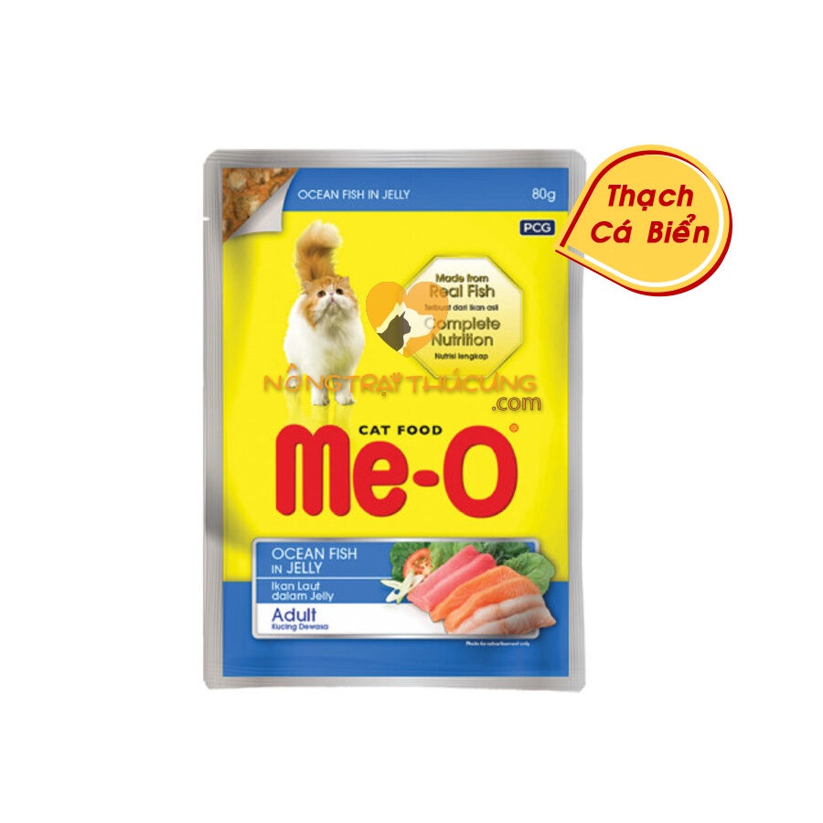 Pate Cho Mèo Me-O Gói 80Gr - Đủ 5 vị