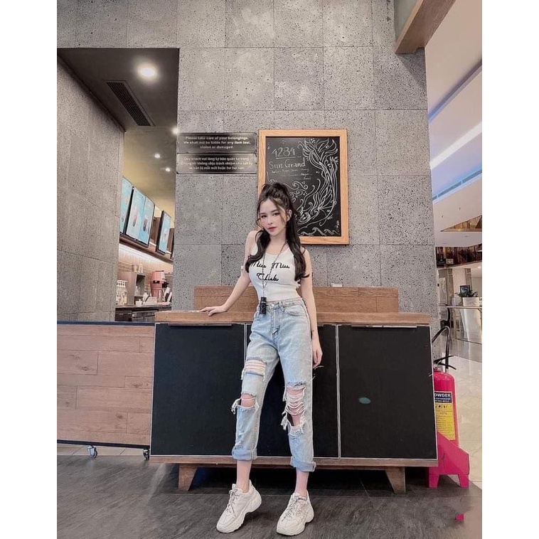 Áo 3 lỗ thêu miu miu nữ - Áo body dáng cộc phong cách vintage màu ĐEN | TRẮNG cá tính ulzzang