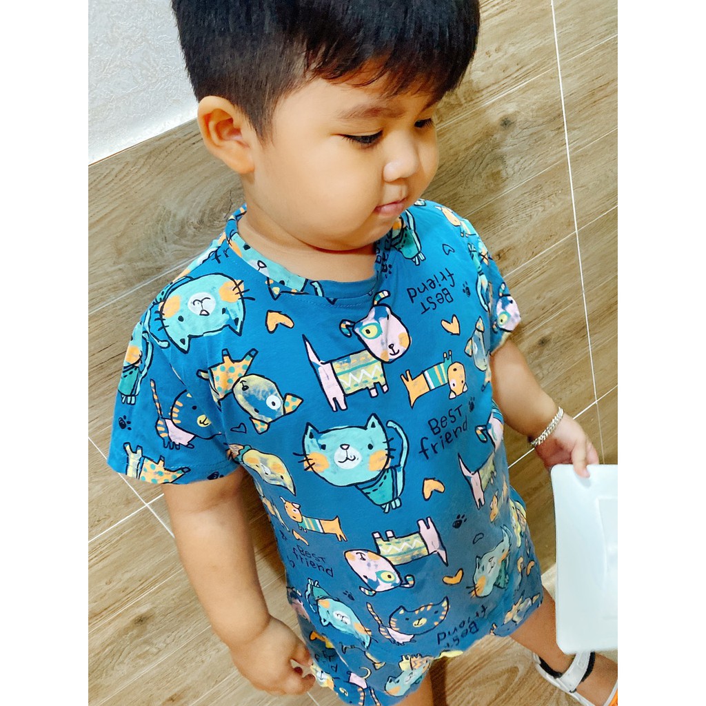 [Maruhouse]🎀FREESHIP🎀Set bộ đồ bé trai cotton mịn xuất Hàn CỰC CHẤT họa tiết Hoạt hình SIÊU ĐÁNG YÊU cho bé từ 1-6tuổi