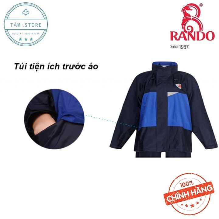 [ CAO CẤP] Rando bộ quần áo đi mưa 2 công dụng RB8-ASNM88 Thời trang đi mưa, ấm áp nhẹ nhàng