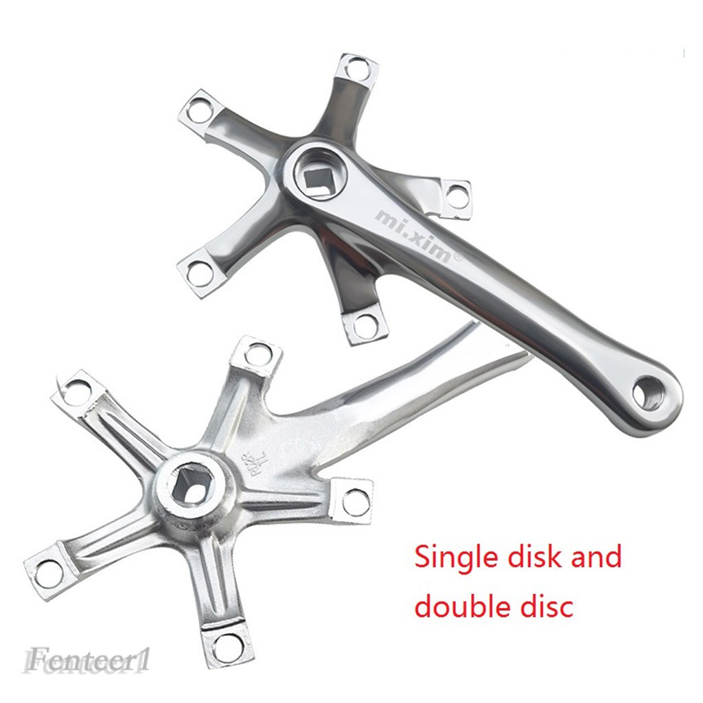 [FENTEER1] Aluminum Alloy Mountain Bicycle Crankset with 5 Pairs Nails 165mm BCD 130mm