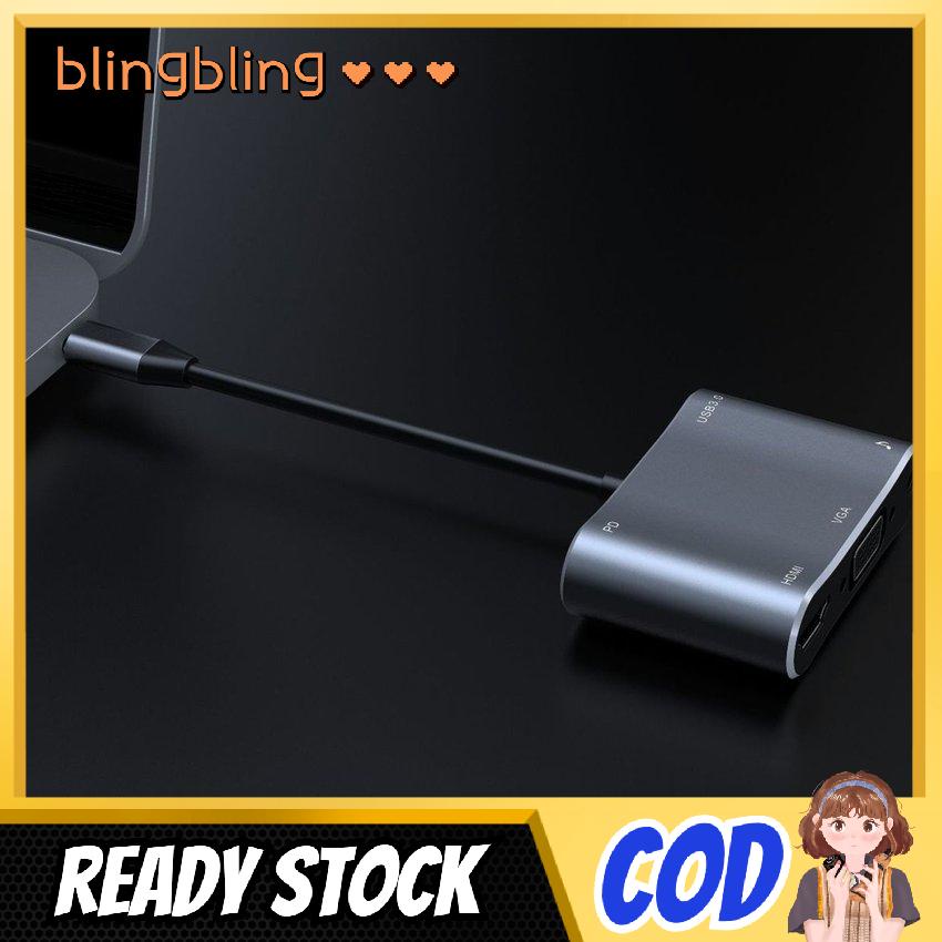 Bộ Chuyển Đổi Âm Thanh Và Hình Ảnh 5 Trong 1 Type-C Sang Hdmi-Compatible | BigBuy360 - bigbuy360.vn