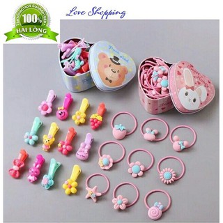 Hộp 20 Dây Cột Tóc, Dây Cột Tóc Cho Bé Yêu - hop 20 day