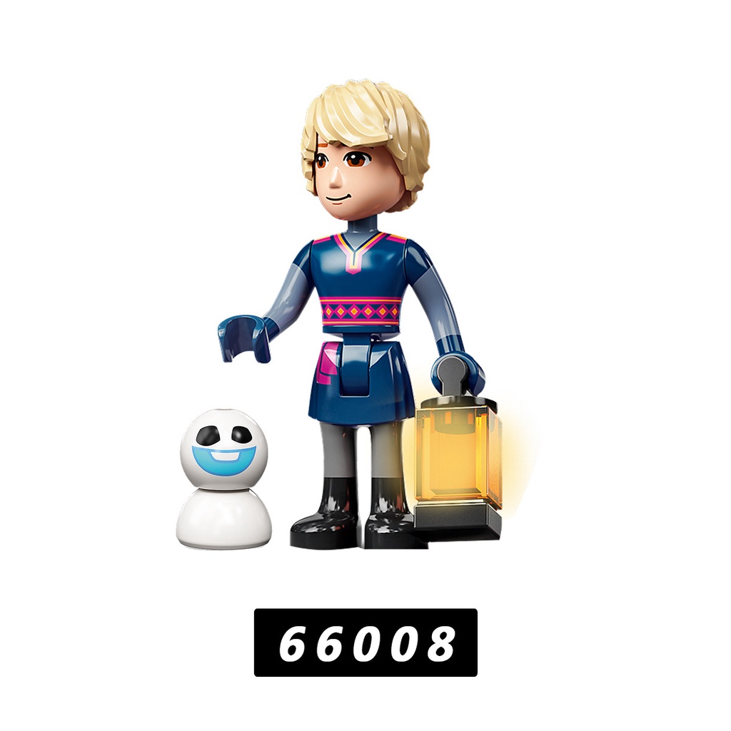 Minifigures Lắp Ráp Đồ Chơi Nhân Vật Hoạt Hình Công Chúa Elsa Anna Hoàng Tử Người Tuyết 66006 66010