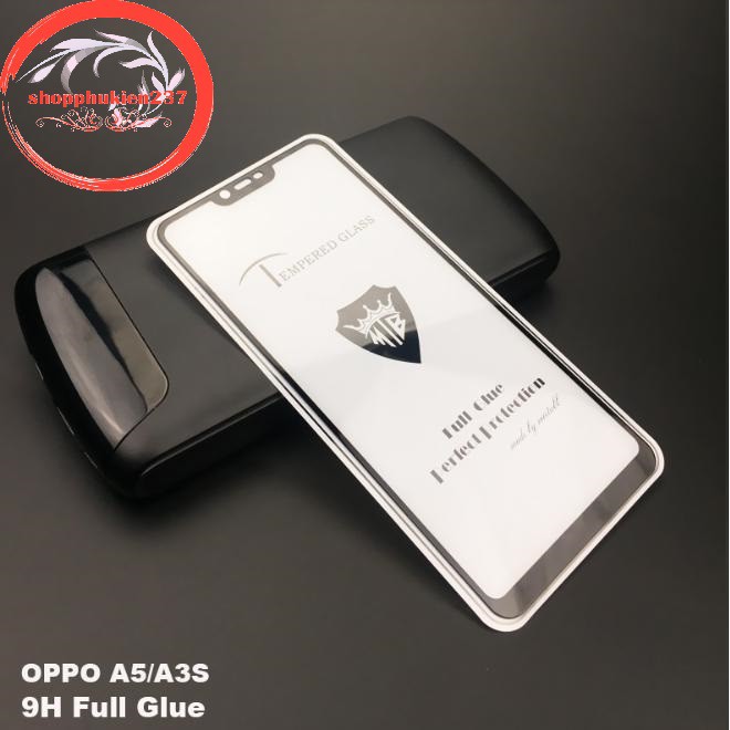 [Freeship toàn quốc từ 50k] KÍNH CƯỜNG LỰC OPPO A3S, A5 KÍNH FULL MÀN 5D CAO CẤP