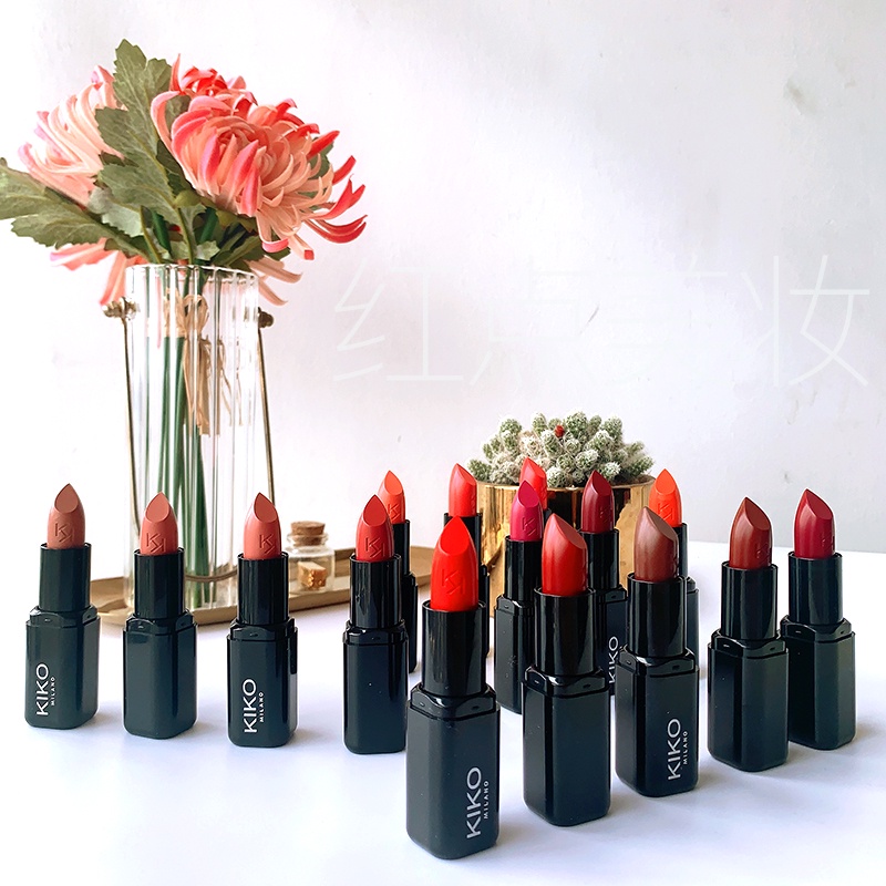 Son Môi Ý KIKO milano Thông Minh 20 Màu Tùy Chọn # 407 / 416#Son Kem Bóng Dưỡng Ẩm Trang Điểm Lâu Trôi