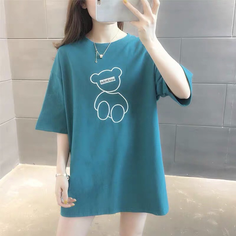 [UNISEX] Áo phông Nam Nữ OVERSIZE GẤU XANH WORDRODE