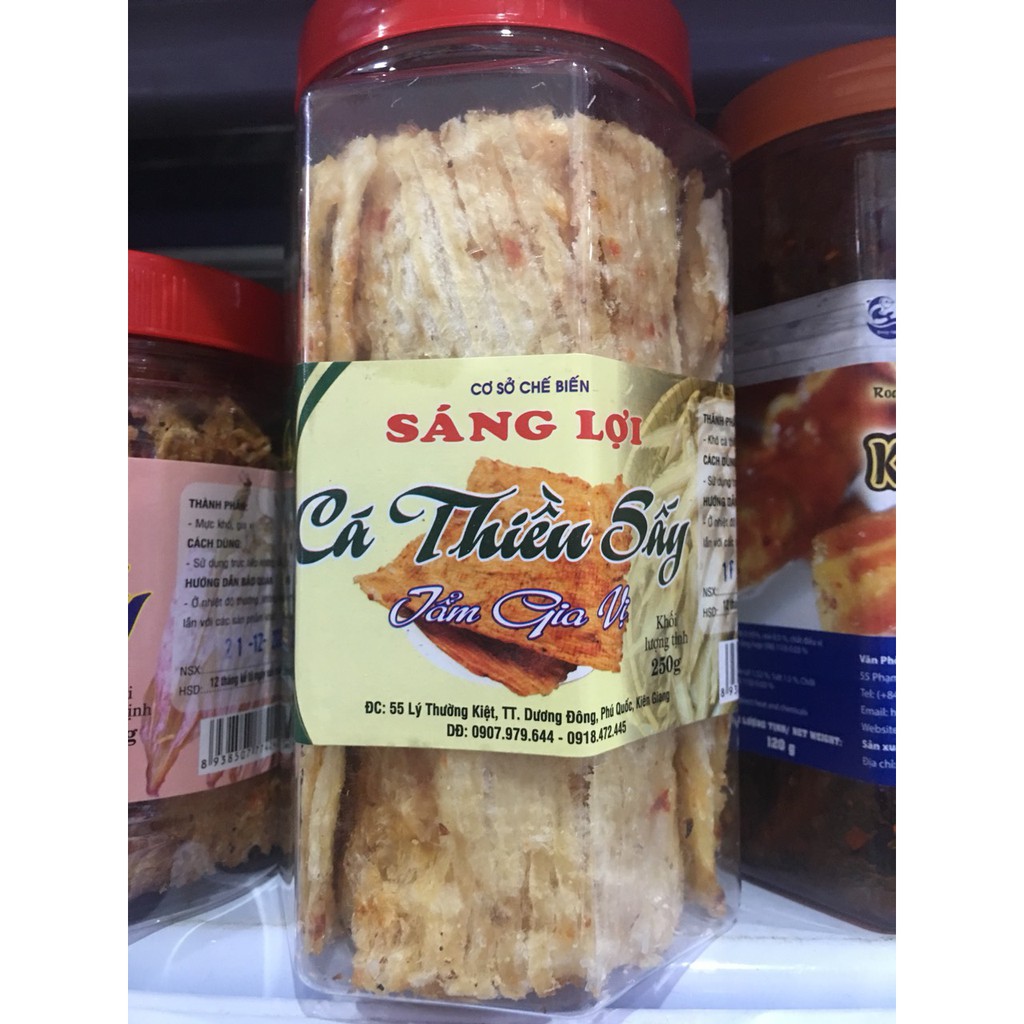 Đặc sản Phú Quốc cá Thiều tẩm ăn liền Sáng Lợi hủ 250g ăn liền