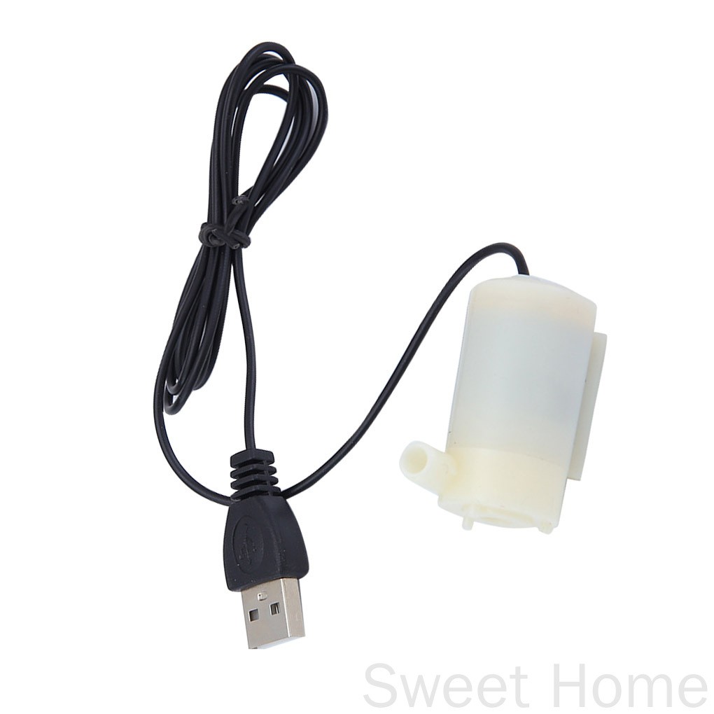 Máy Bơm Nước Mini Cho Hồ Cá Cổng Usb Dc 5v 2-3l / Phút