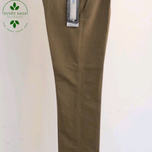 Quần Kaki Nam Trung Niên Dài Cao Cấp Đứng Dáng, Không Nhăn.