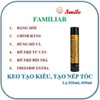 Keo xịt tóc Familiar new hương mới 400ml