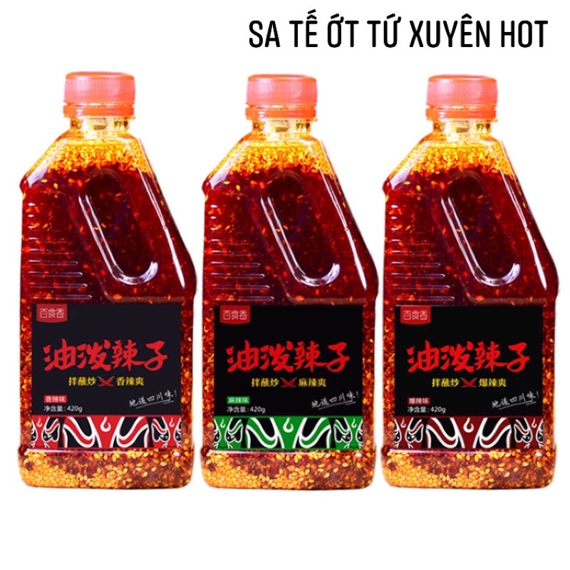 Ớt chưng dầu Trùng Khánh Tứ Xuyên 420g Hot Douyin