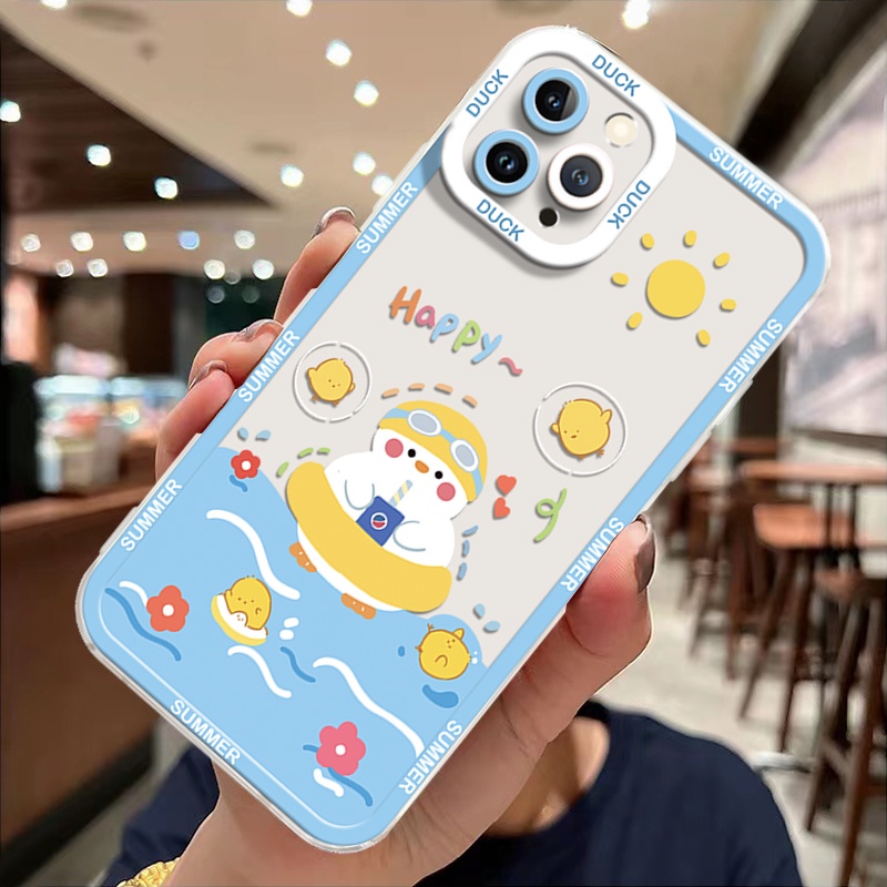 Ốp Điện Thoại Silicon TPU Mềm Trong Suốt Chống Sốc In Họa Tiết Hoạt Hình Cho IPhone 14 6 6S 7 8 Plus X XS XR 11 12 13 Pro Max