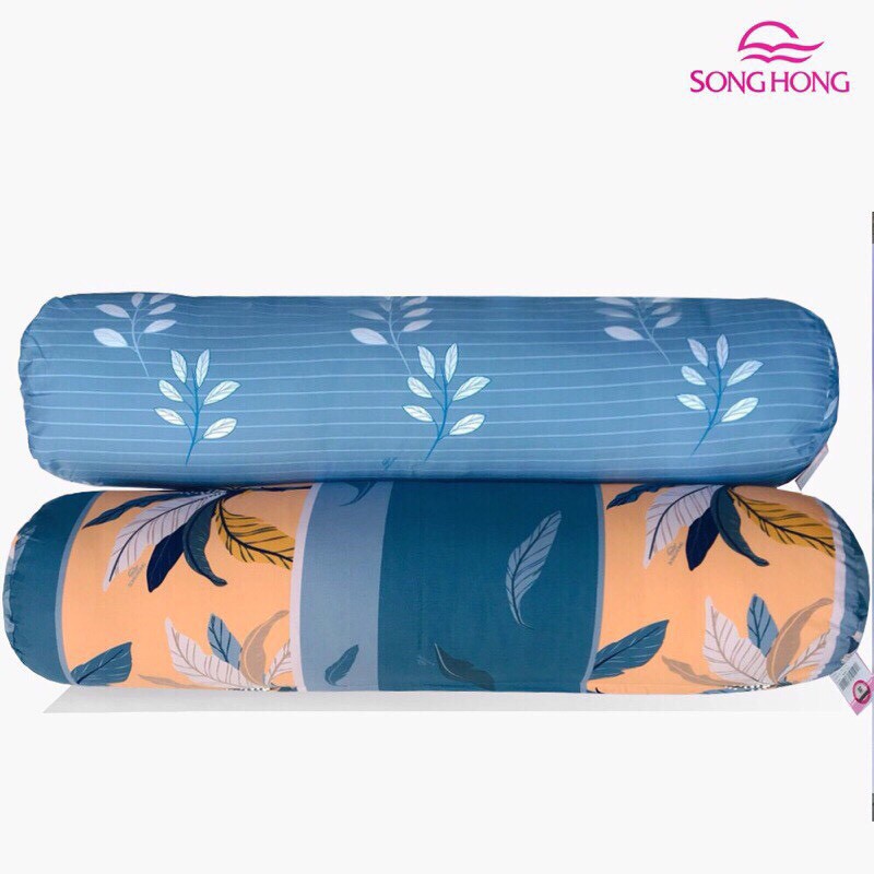 Vỏ gối ôm Sông Hồng 38cm x 100cm - 100% cotton BC20013