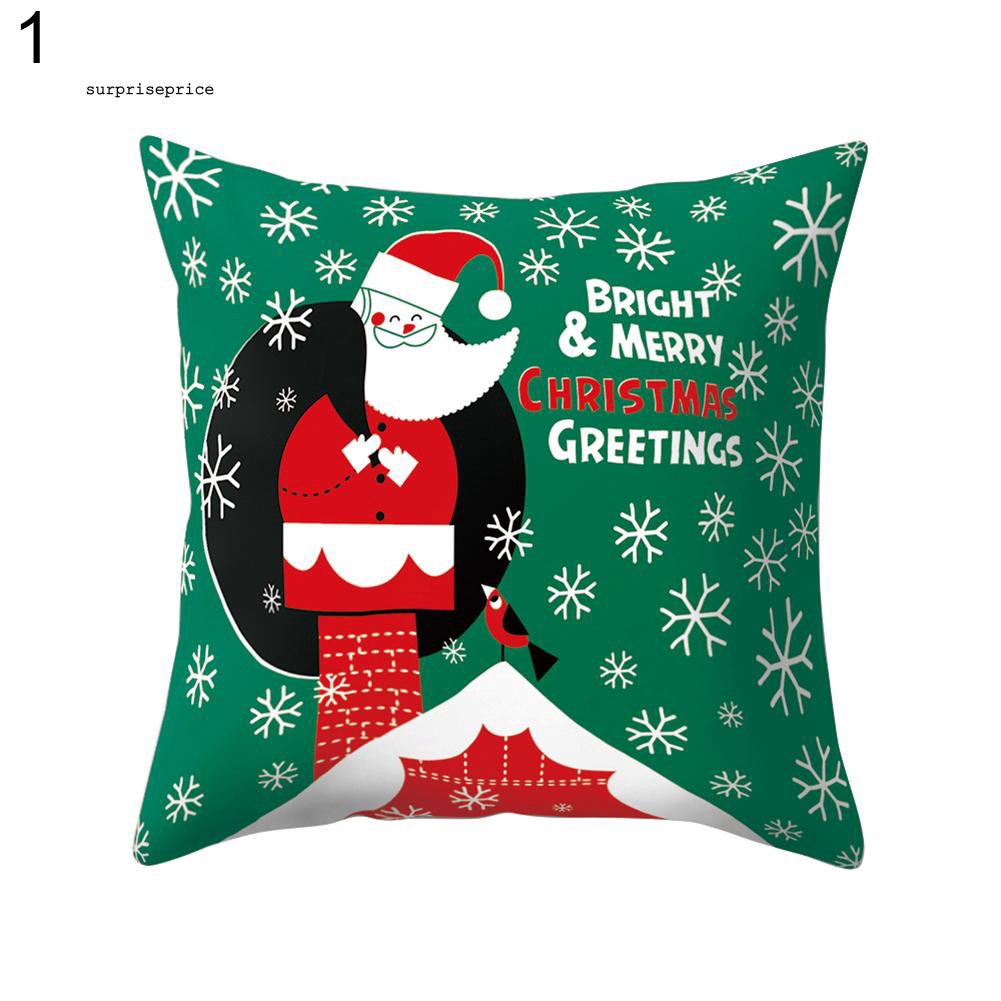 Vỏ gối sofa chủ đề Giáng sinh dễ thương