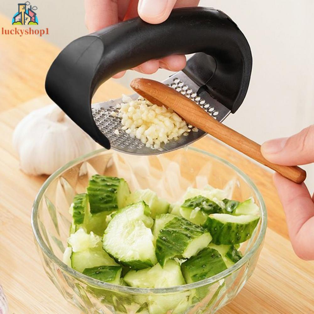 Thuận tiện sử dụng mới hướng dẫn sử dụng tỏi ép trái cây thép không gỉ tỏi nghiền ép tỏi