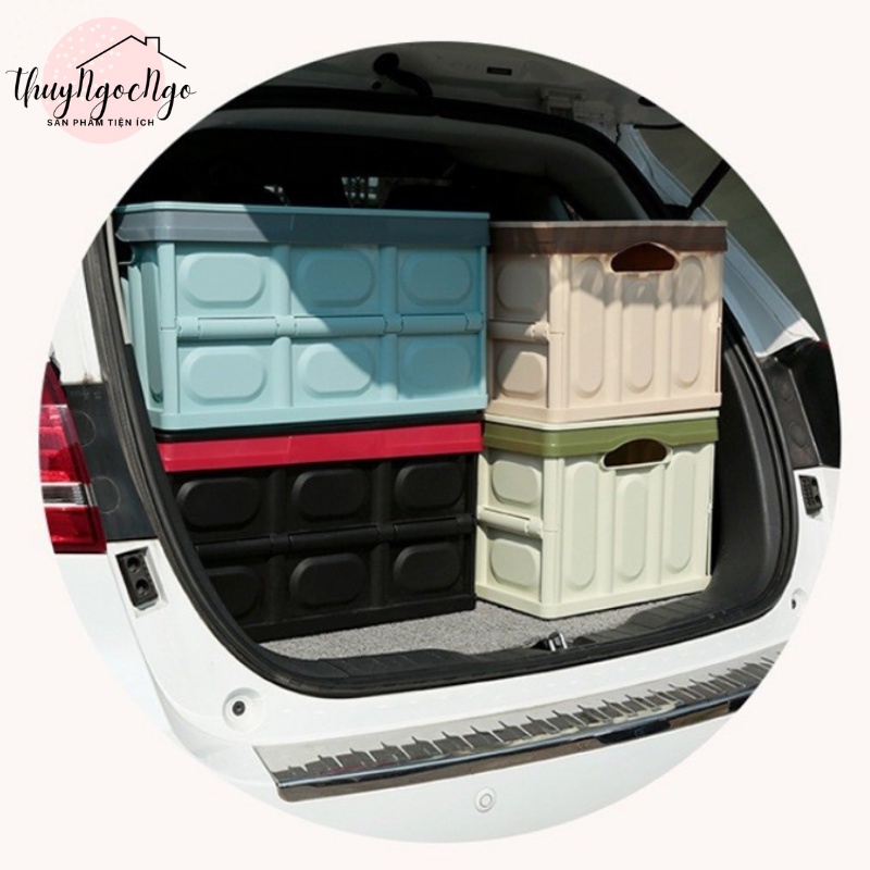 Hộp Đựng Đồ Đa Năng Dung Tích 55L ,Có Thể Gấp Gọn Để Sau Cốp Ô Tô,Đa Năng Dùng Cho Ô Tô Và Gia Đình Nhựa ABS