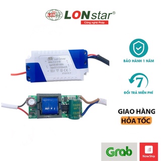 Chấn Lưu,Nguồn Driver , Tăng Phô Đèn Led LONstar Lighting 3W-7W 3 Màu , 1 Màu 5 Loại Jack Cắm Bảo Hành 2 Năm