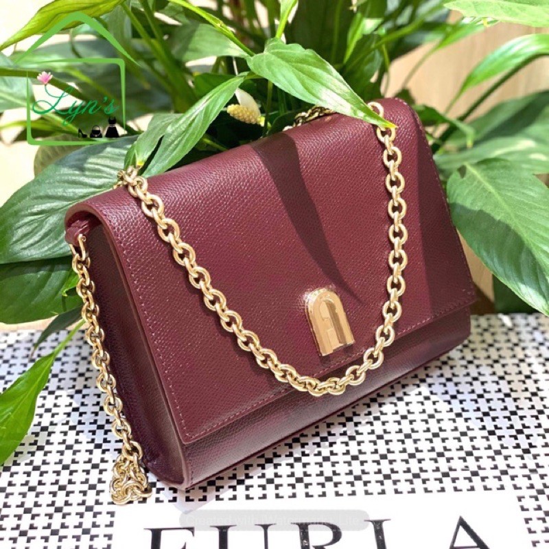 Túi Furla 1927 mini màu đỏ rượu size 18