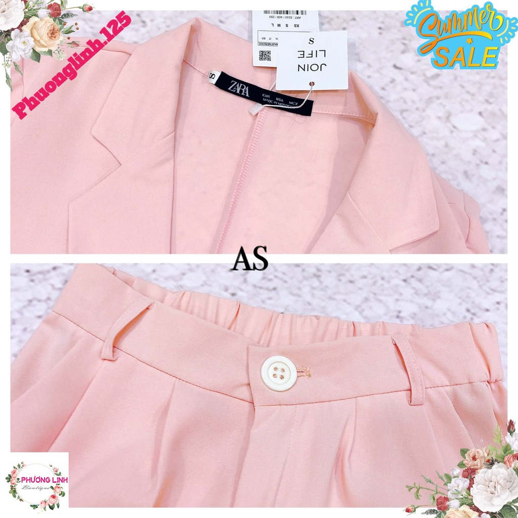 SET VEST HÔNG KHUY TRẮNG CHUN SAU | BigBuy360 - bigbuy360.vn