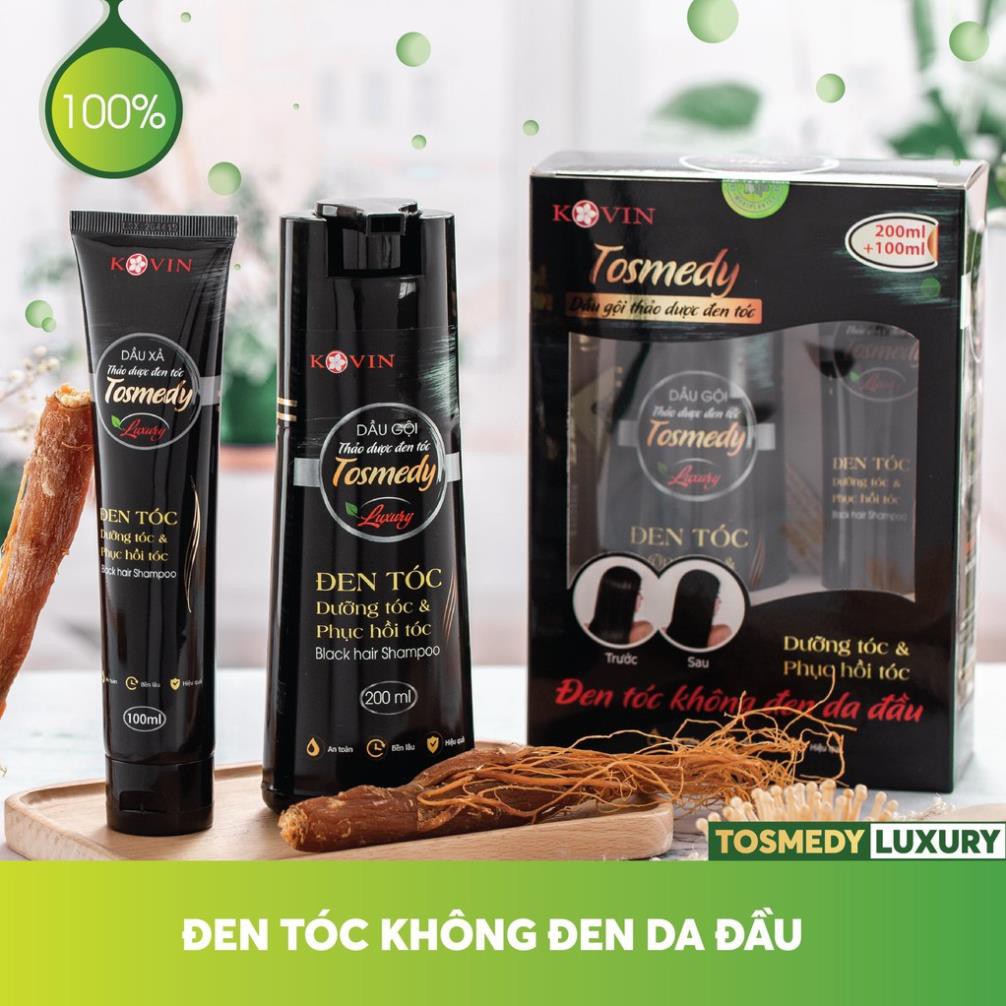 Dầu gội thảo dược đen tóc TOSMEDY - Công ty CP Dược TW Mediplantex - Đen tóc chỉ sau 01 lần gội. | Thế Giới Skin Care