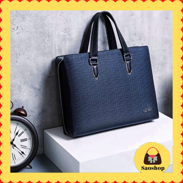 Cặp Da Nam Công Sở PUANDA Đựng Laptop 15 16Inch Kiểu Cặp Sang Trong Cao Cấp Có nhiều ngăn- SAOSHOP