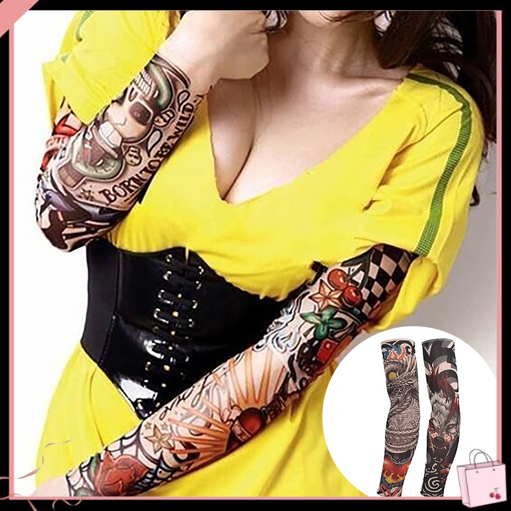 Tất Cánh Tay Giả Bằng Nylon Co Giãn Chống Tia UV Bảo Vệ Khi Hoạt Động Ngoài Trời