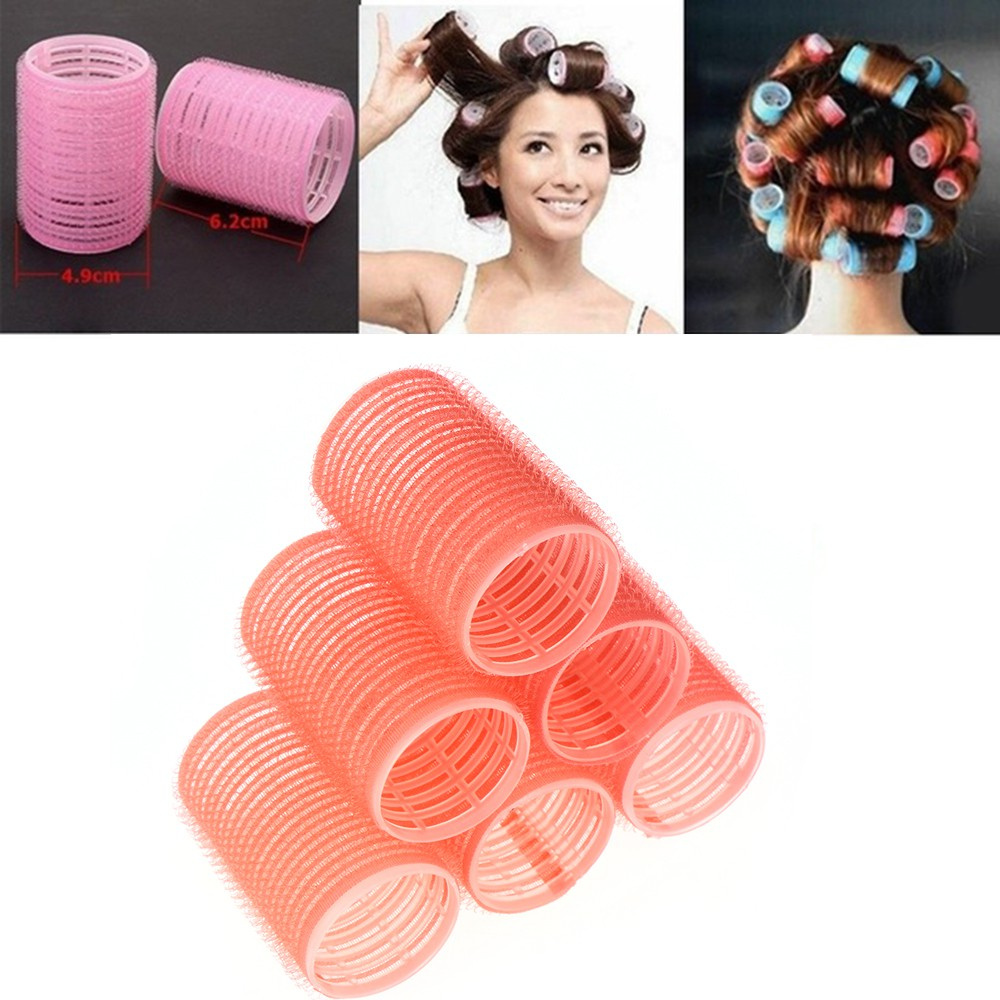 [Hàng mới về] Set 6 lô cuốn tóc chuyên nghiệp nhiều kích cỡ màu sắc ngẫu nhiên độc đáo
