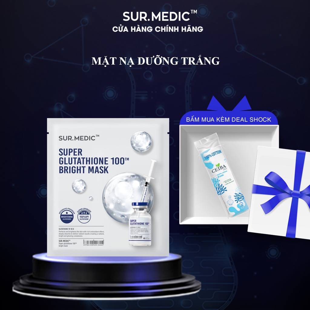 Mặt Nạ Dưỡng Trắng Da SURMEDIC Bright Glutathione Mask 30g