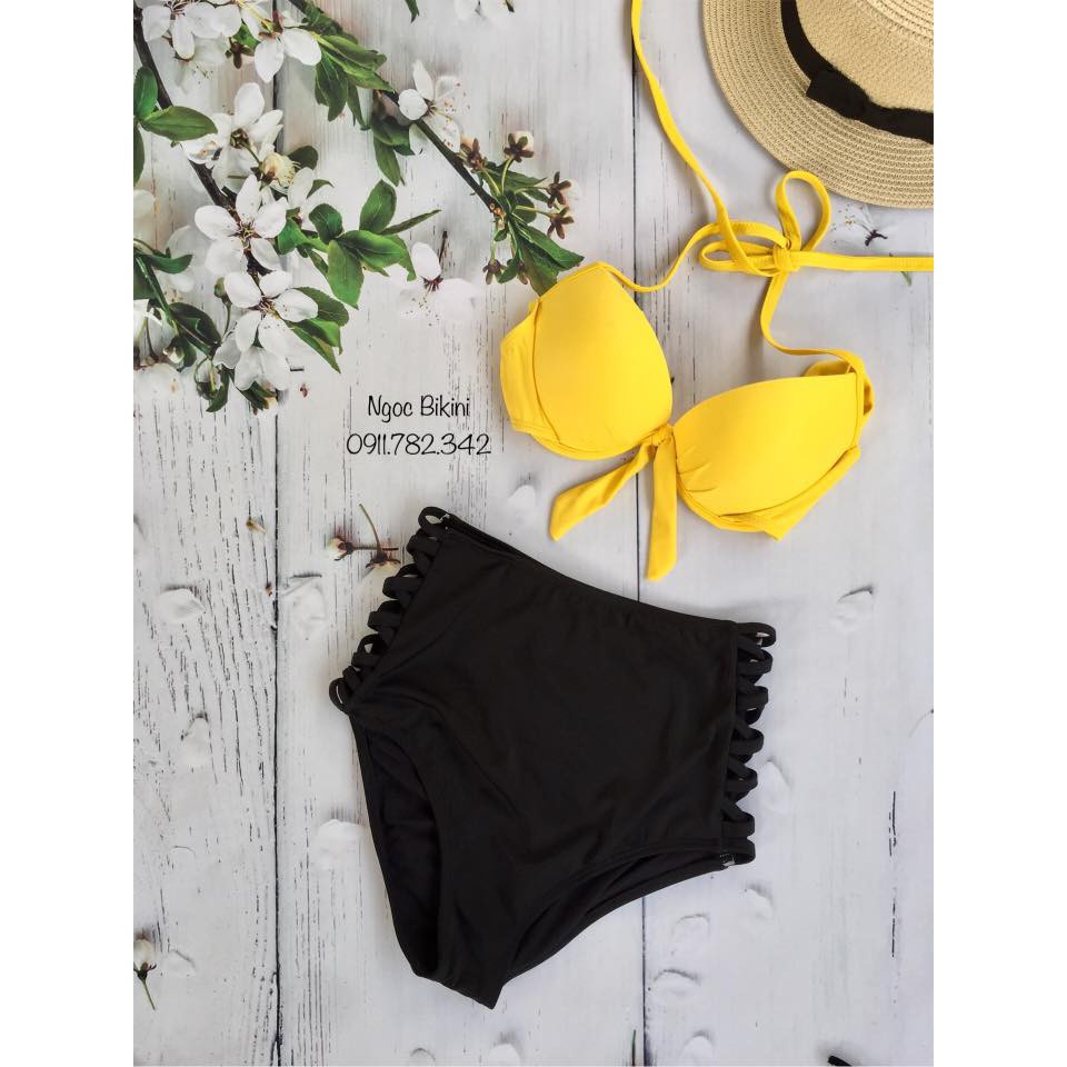 ĐỒ BƠI NỮ Bikini 2 Mảnh chéo vàng (Kèm ảnh khách) mới nhất | BigBuy360 - bigbuy360.vn