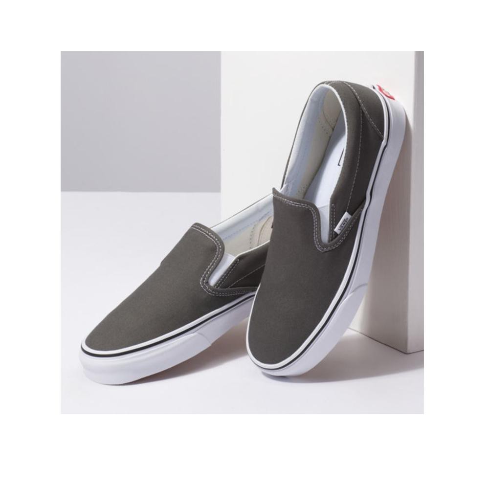 [Mã FASHIONMALLT4 giảm 15% đơn 150k] Giày Sneakers Vans Classic Slip On Xám