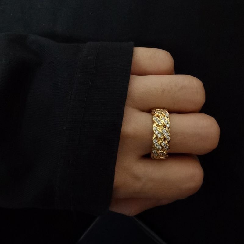 Nhẫn Đeo Tay Đính Đá zircon Thời Trang Hàn Quốc Cho Cặp Đôi